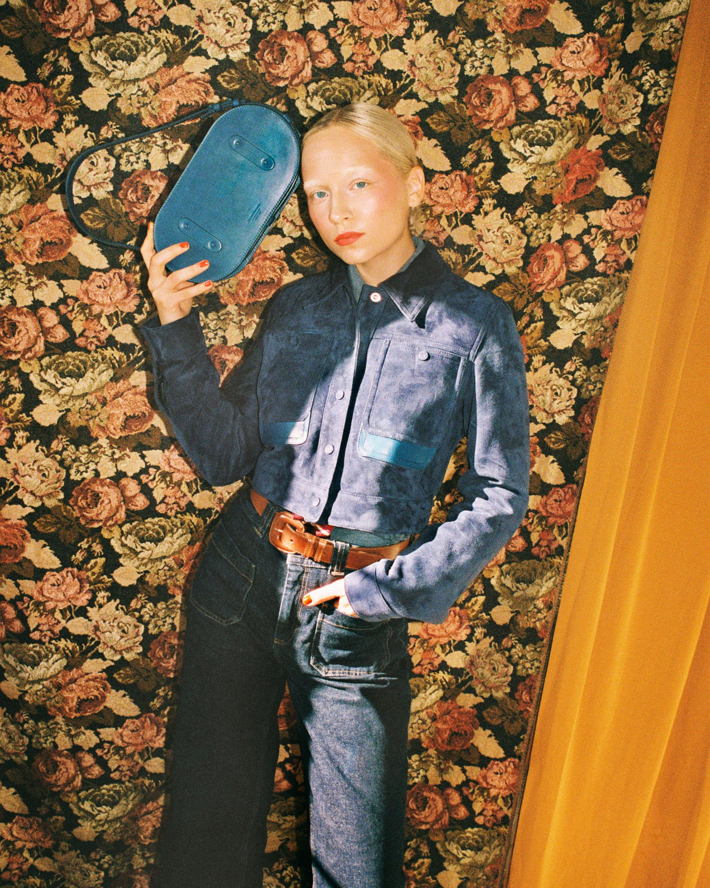 THE Suede Jacket - Blue