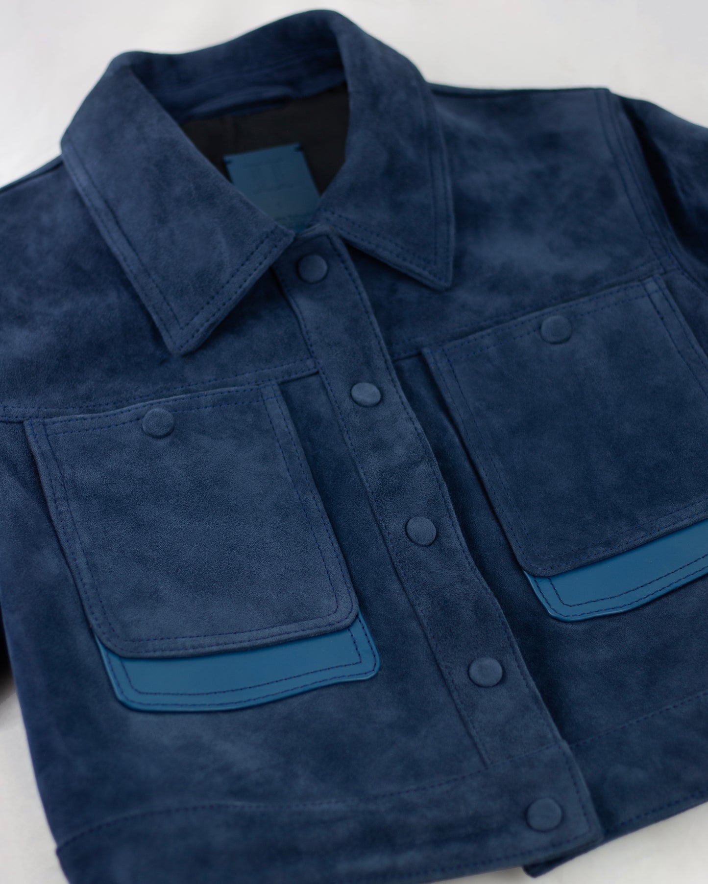 THE Suede Jacket - Blue