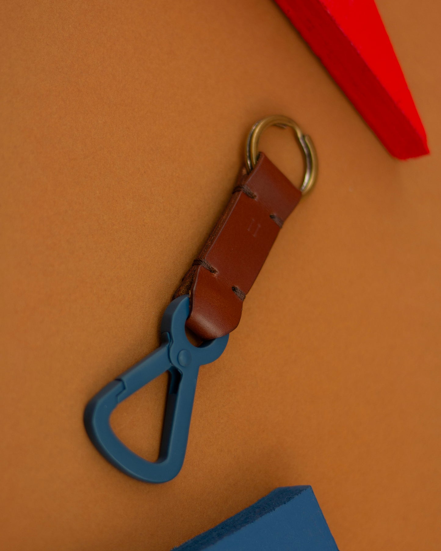 Keychain N5 - Blue, Brown & Gold