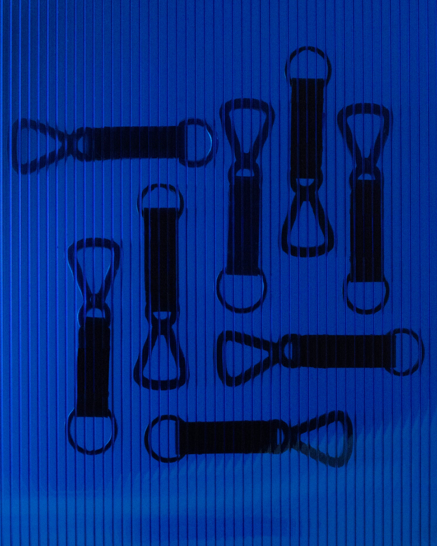 Keychain N9 - Blue & Silver