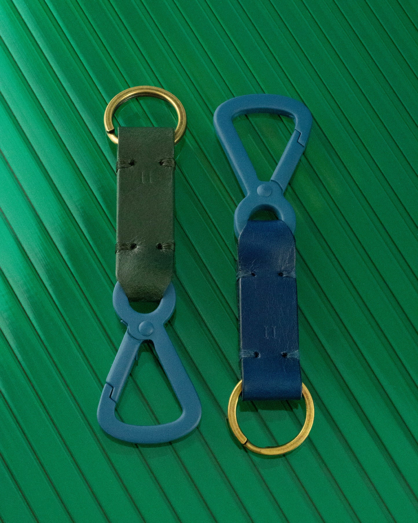 Keychain N4 - Blue, Green & Gold