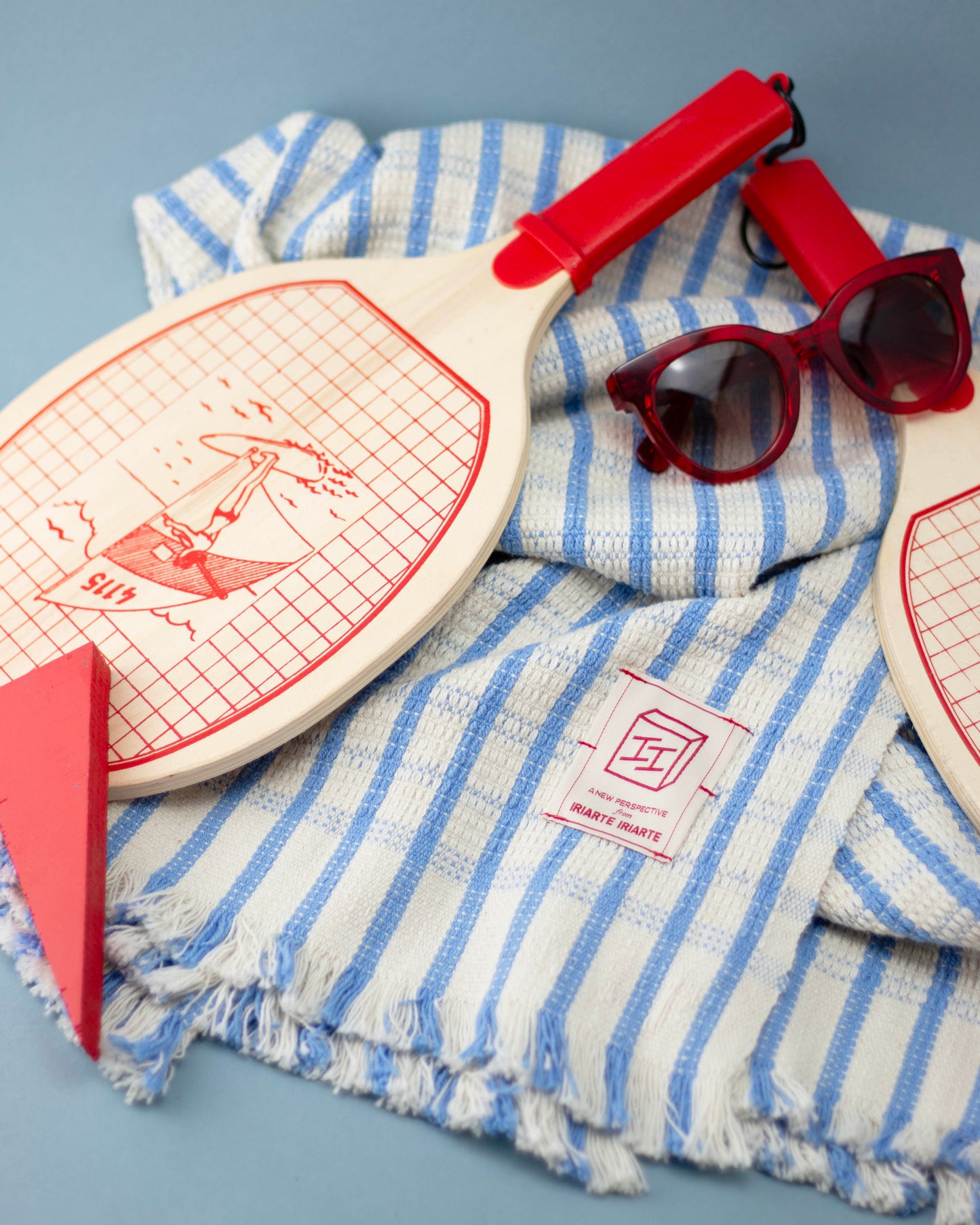 Woven Towel - Light Blue