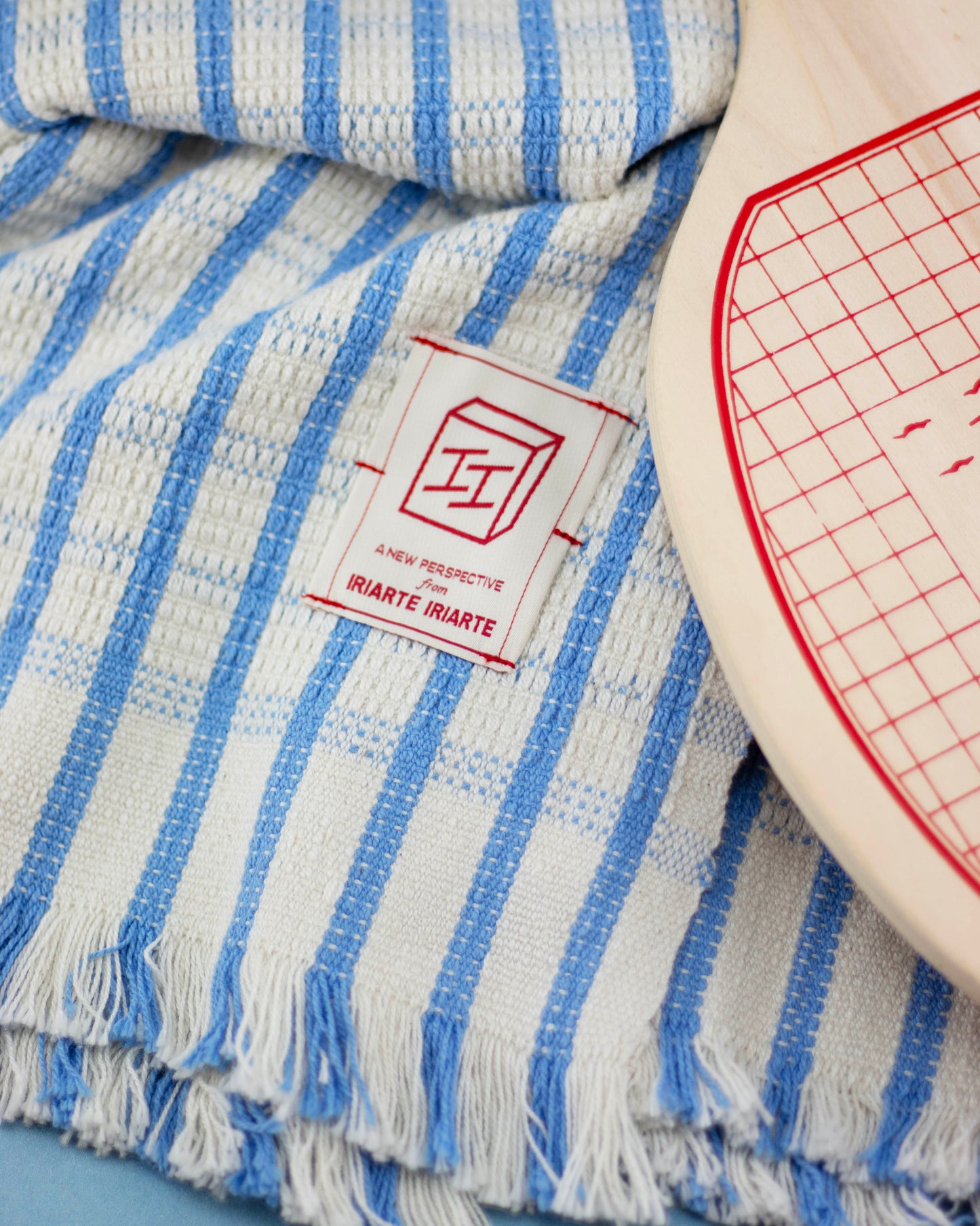 Woven Towel - Light Blue