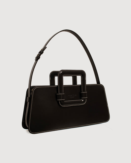 Trapecio - Black (Contrast Stitch)