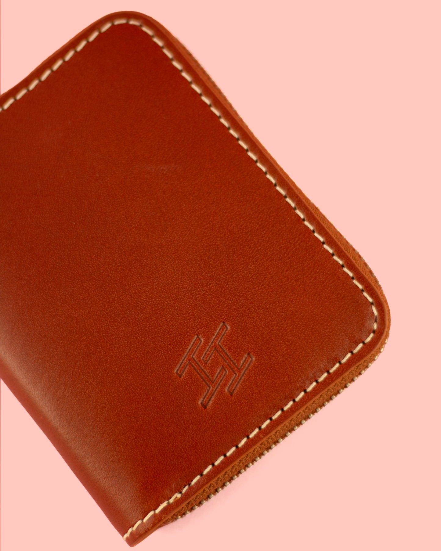 Zipped Wallet - Amber