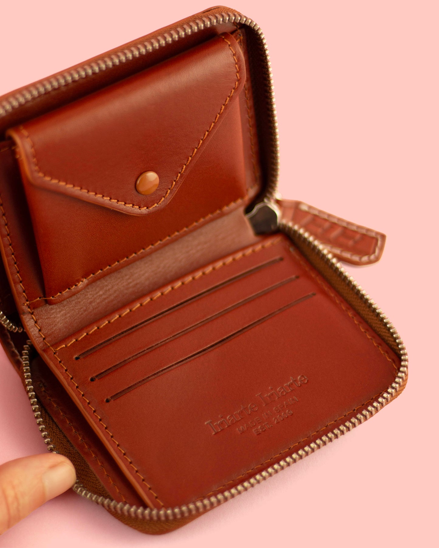 Zipped Wallet - Amber