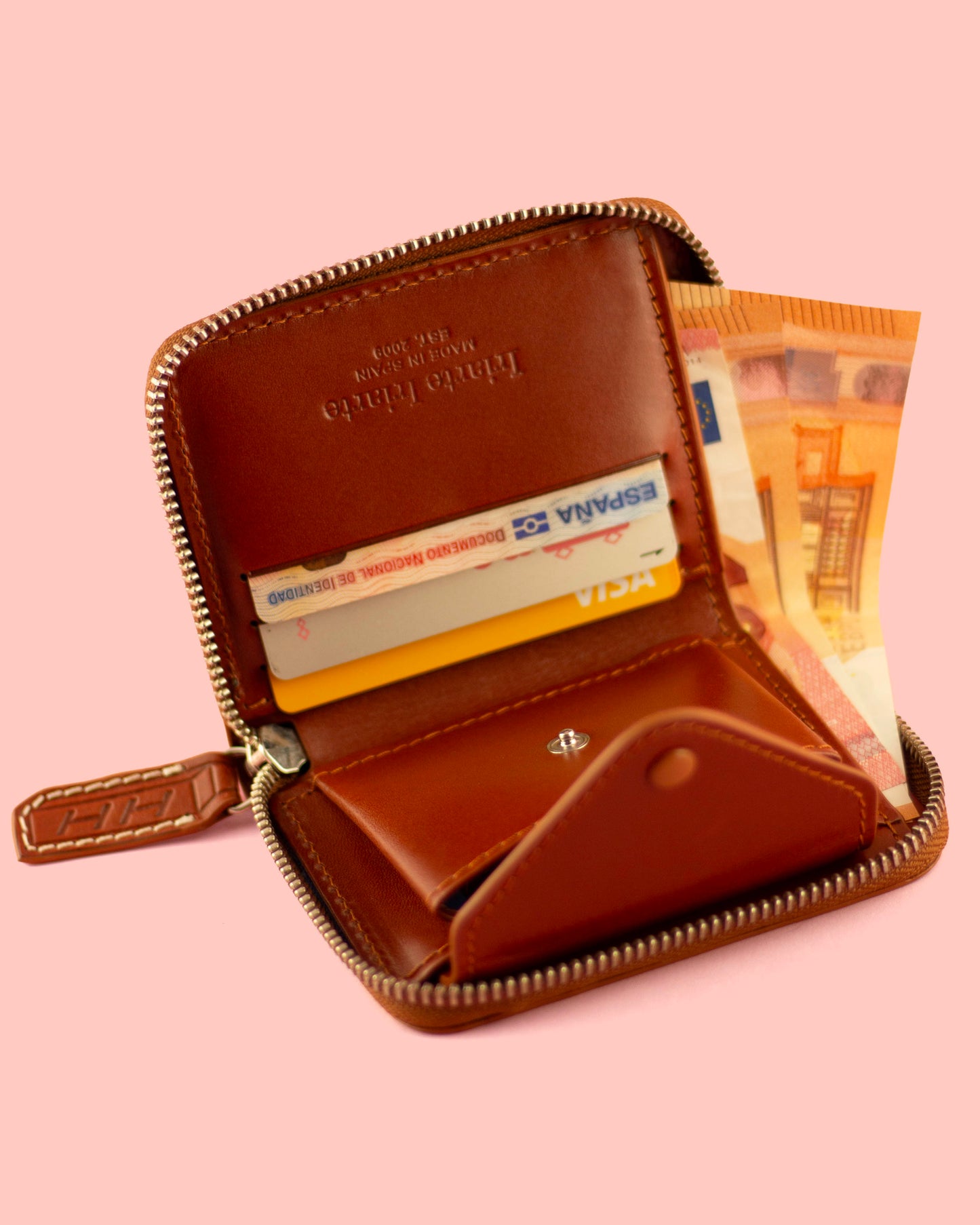 Zipped Wallet - Amber