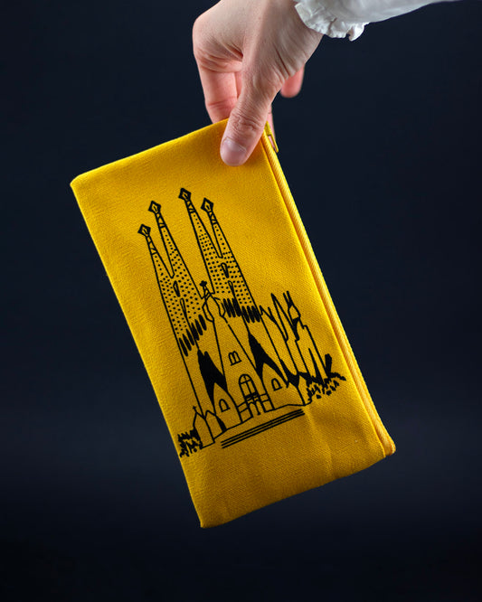 Sagrada Familia Pouch - Yellow