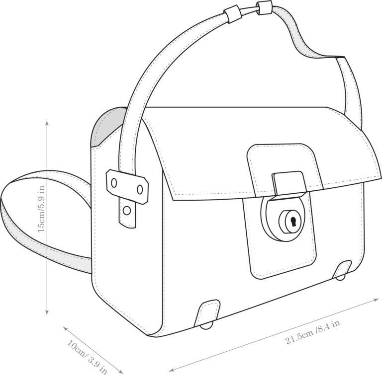 Douglas (Medium Book) - Book bag designed and handcrafted in Barcelona